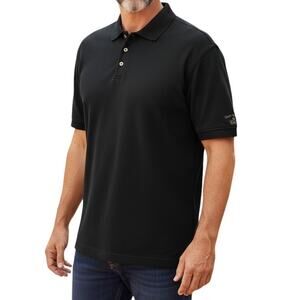 TOMMY BAHAMA 18 GOLF Polo shirt Short Sleeves Armpit Vents Black TB18 Logo XL